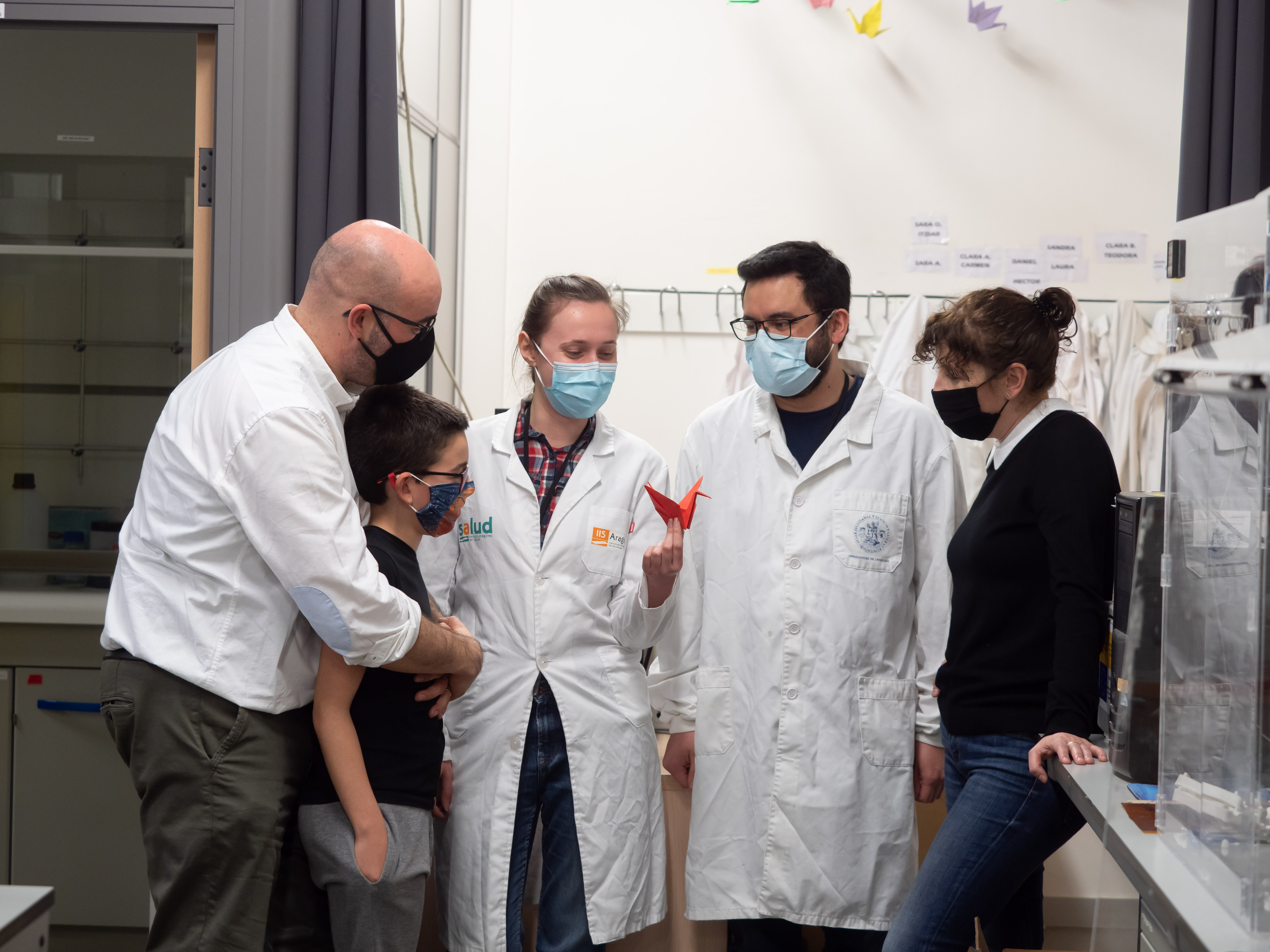"1000 grullas de papel contra el cáncer", el reto de investigadores del CIBER-BBN y la Universidad de Zaragoza