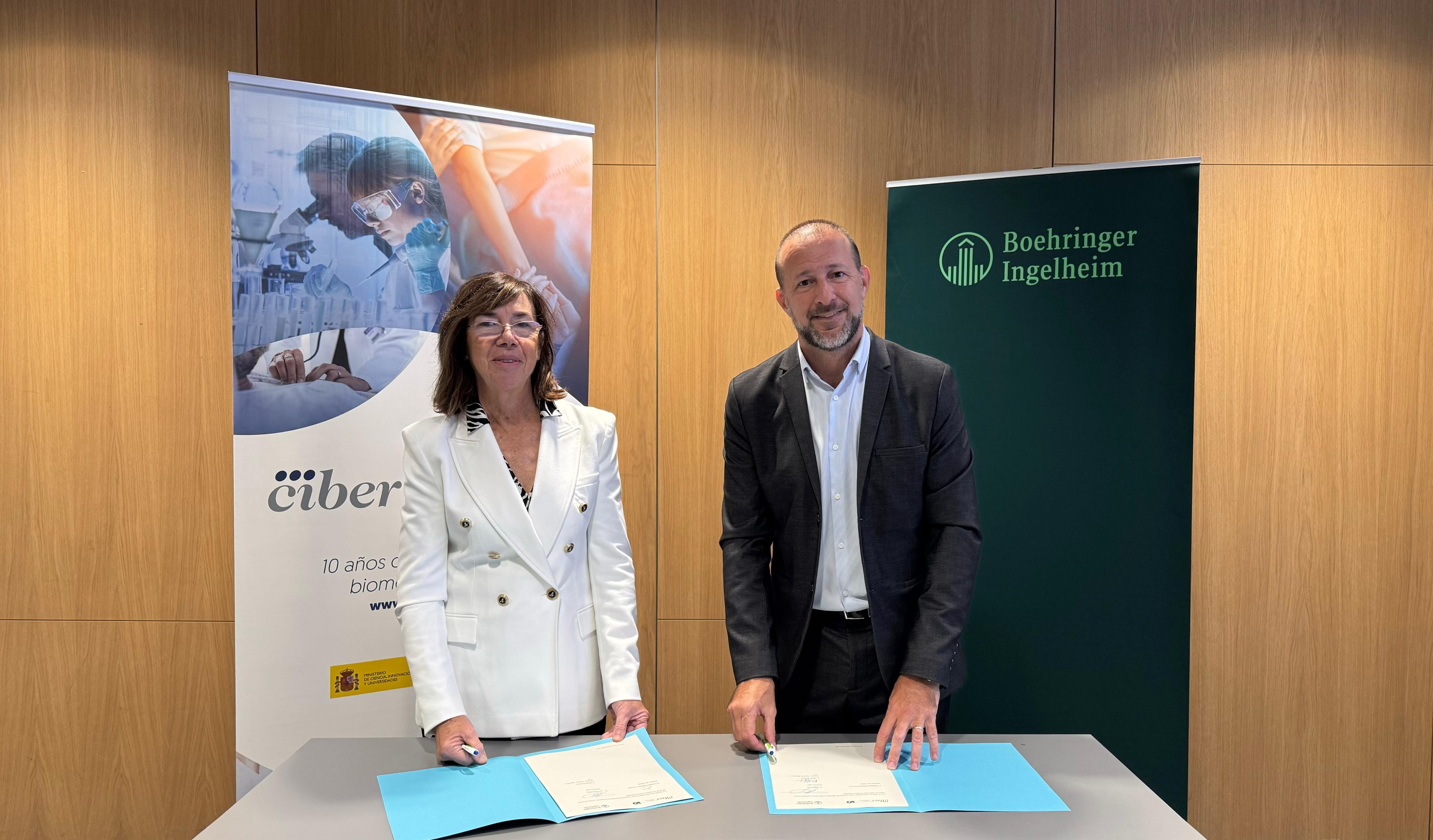 CIBER y Boehringer firman un protocolo general de actuación para la promoción de la investigación biomédica