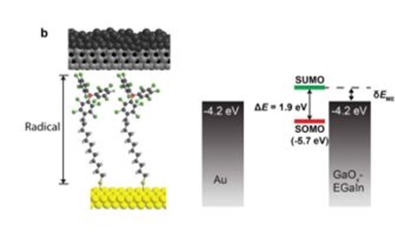Alinean los niveles de energía en una unión de dos terminales con modificaciones exclusivamente químicas Alinean los niveles de energía en una unión de dos terminales con modificaciones exclusivamente químicas