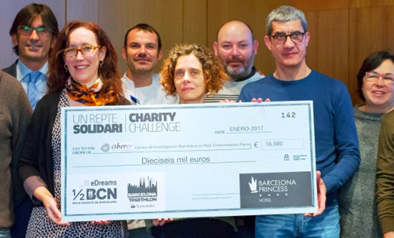 El Hotel Barcelona Princess dona 16.000 euros al CIBERER para la investigación en adrenoleucodistrofia El Hotel Barcelona Princess dona 16.000 euros al CIBERER para la investigación en adrenoleucodistrofia